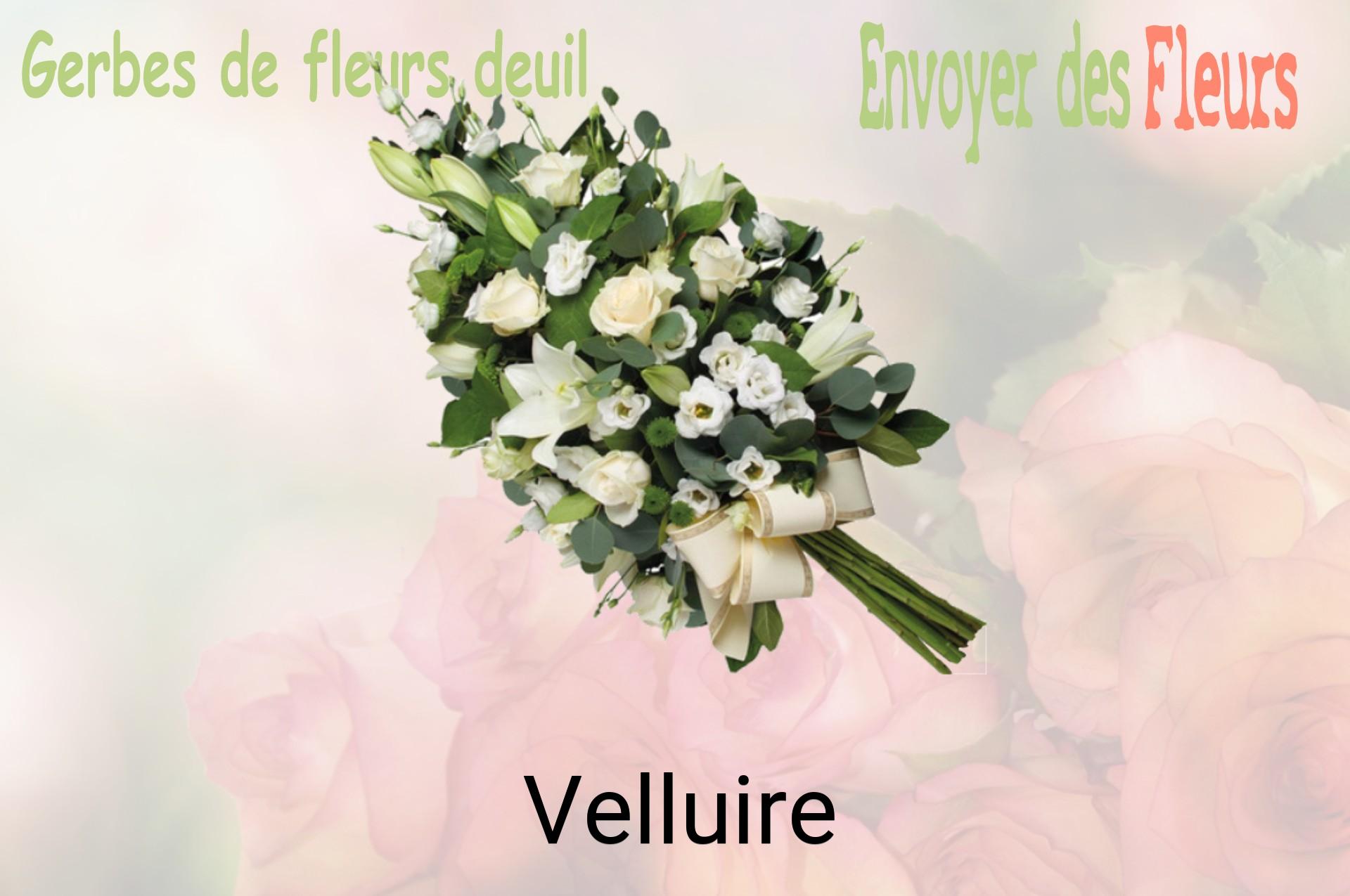 Gerbe de fleurs de deuil livrée à Velluire